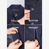 X RAY Boy's Wool Varsity Bomber Jacket With Grainy PU Sleevees - 4 of 4
