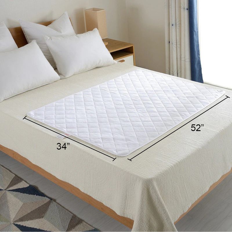 Cheer Collection Terry Rayon from Bamboo Large Waterproof Mattress Protector (34" x 52"), 3 of 6
