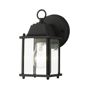 Livex Lighting Hamilton 1 - Light Wall Light in  Textured Black - 1 of 4
