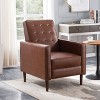 KWPZQEB Upholstered Wingback Recliner Chair,Fabric Recliner Chair with Adjustable Pushback,Single Recliner Sofa with Extended Footrest for Living Room - 4 of 4