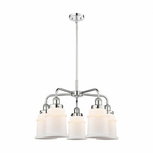 Canton - 5 Light Stem Hung Chandelier In Industrial Style-16.25 Inches Tall and 24 Inches Wide - 1 of 1