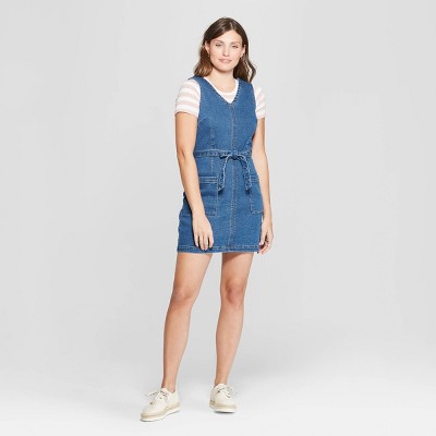 denim overall dress target