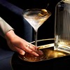 Viski Meridian Martini Glasses - Stemmed Fun Cocktail Glasses - Art Deco Ripple Gold Rimmed Crystal Glassware - 7.8oz Set of 2 - 2 of 4