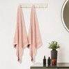 Unique Bargains Soft Highly Absorbent Large Stripe Bath Towels 28" x 56" 2 Pcs - 4 of 4