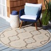 Courtyard Brookstone CY7938 UV & Stain Resistant Non-Shedding Power Loomed Indoor/Outdoor Rugs - Safavieh - 2 of 4