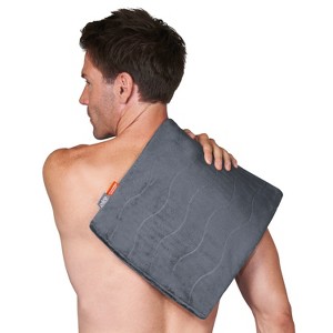 Pure Enrichment Pure Radiance Luxury Heating Pad - 12" x 24" - Iron Gray - 1 of 4