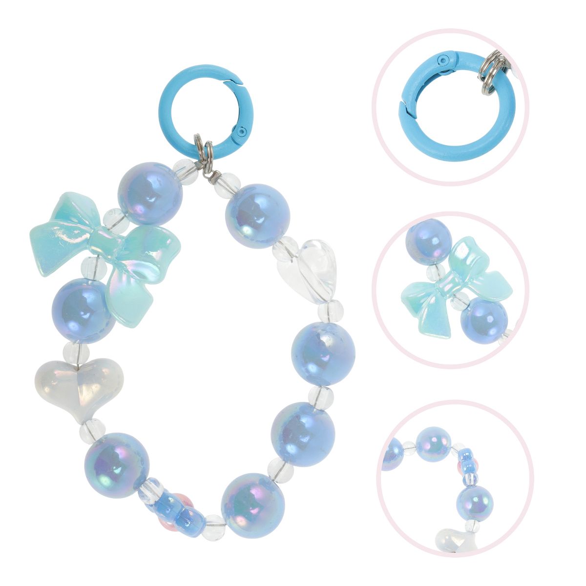 Unique Bargains Heart Bow Phone Charm 1 Pc - thumbnail 4