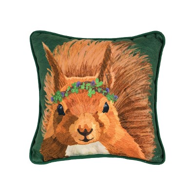 C&F Home Clover Squirrel HD Petite Printed Pillow