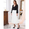 INSPIRE CHIC Women's Satin High Waist Formal A-Lined Evening Cocktail Mermaid Maxi Skirts - 2 of 4