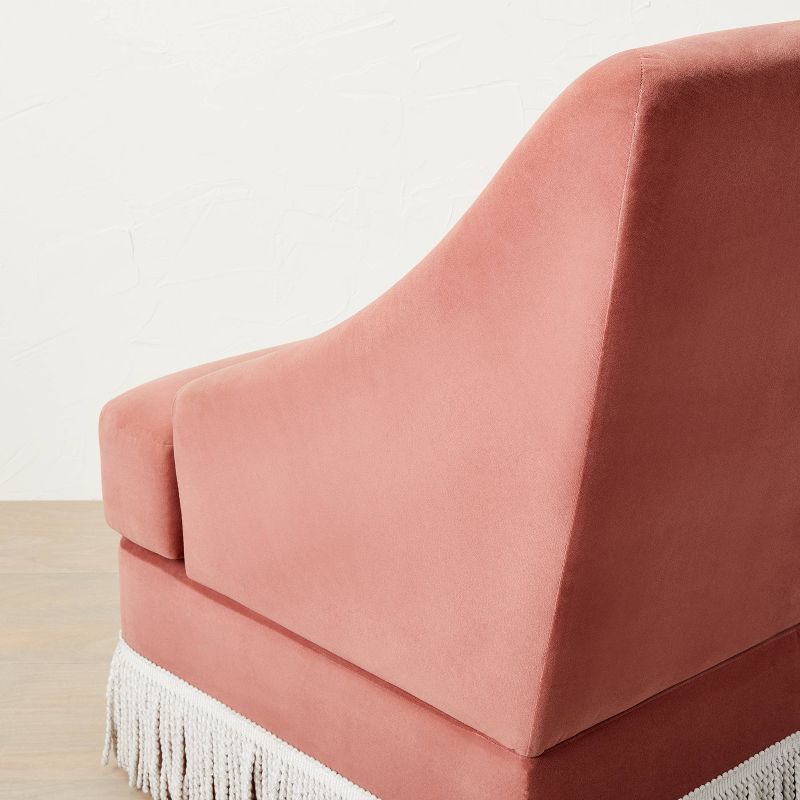 Alberhill Velvet Accent Chair with Fringe - Opalhouse™ designed with Jungalow™, 5 of 12