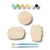 3ct Wood Food Characters Painting Craft Kit - Mondo Llama™ - 3 of 4