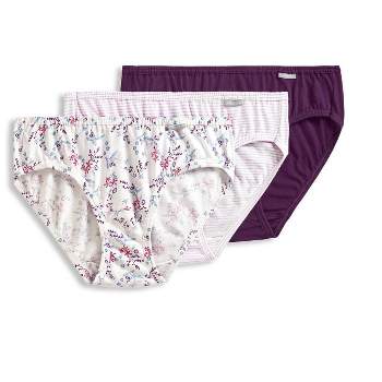 Jockey Women's Plus Size Classic French Cut - 6 Pack 9 Sienna Sunset/simple  Pink Stripe/egyptian Scroll : Target