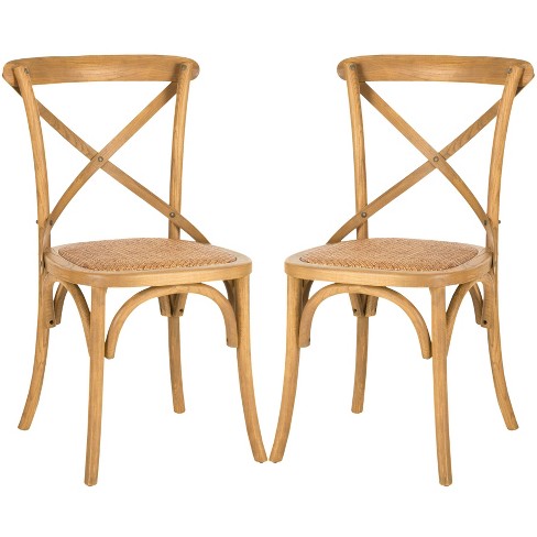 Set Of 2 Dining Chairs Oak Safavieh, Safavieh Dining Chairs Target