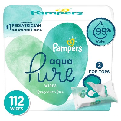 Pampers Aqua Pure Baby Wipes - 112ct