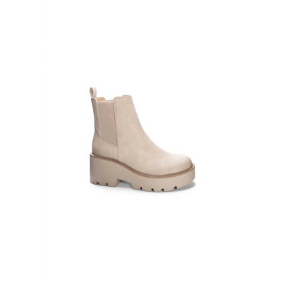 Women's Wo's Pull On Chunky Heeled Bootie - CHINESE LAUNDRY US7.5