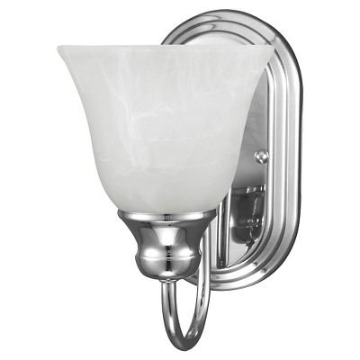 5.5" Windgate One Light Wall / Bath Sconce Chrome - Sea Gull Lighting