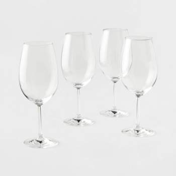 19oz 6pk Glass Large Stemmed Wine Glasses - Threshold™