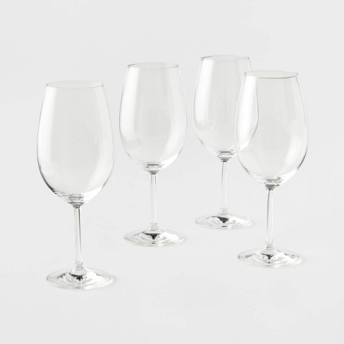 4pk Geneva Crystal All-Purpose Big 21.4oz Wine Glasses - Threshold Signature