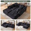 4-8 Seater Modular Cloud Sectional Sofa, U-Shape Chenille Couch, Deep Memory Foam Couch, No Assembly Required - 4 of 4