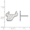 Black Bow Jewelry 14k White Gold South Florida Bulls NCAA Post Earrings - 2 of 3