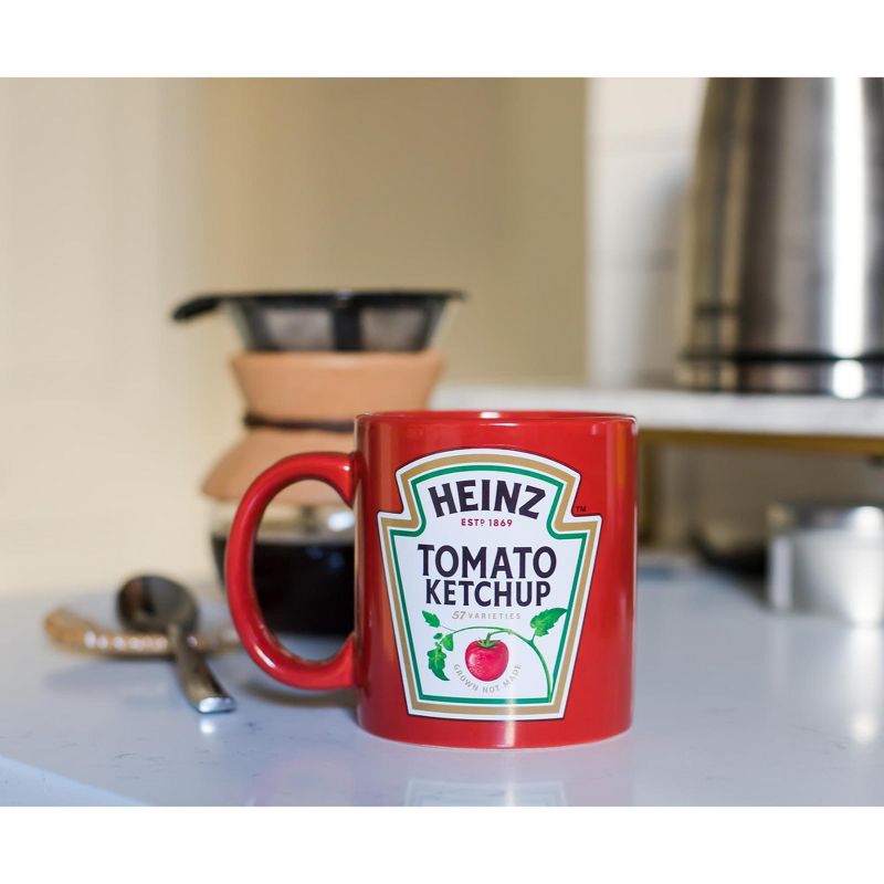 Toynk Heinz Ketchup Logo "Worth The Wait" Ceramic Coffee Mug | Holds 16 Ounces, 4 of 7
