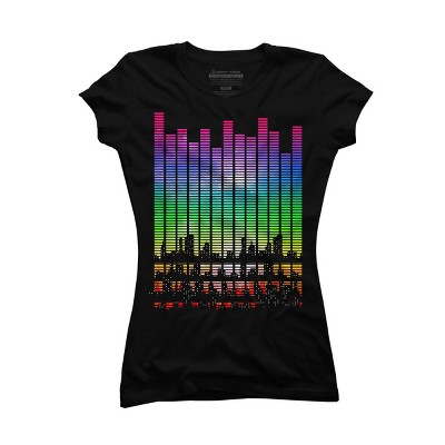 Junior's Design By Humans Music City By clingcling T-Shirt