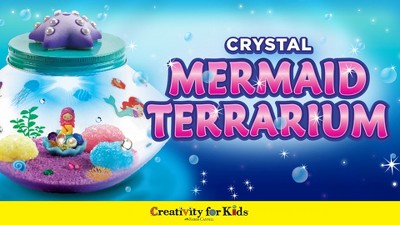 MAGICLUB DIY Light-up Mermaid Terrarium Kit for Kids,Remote Mermaid  Birthday Gifts Toy for Girls,Mermaid Craft Kit,Arts & Crafts Mermaid Gifts  for