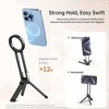HTUTWOO Magnetic Pocket Phone Tripod, Foldable Magnetic Smartphone Holder for Home, Desk and Outdoor - 3 of 4