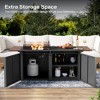 Lausaint Home 64" Gas Fire Pit Table with expandable Tabletop, 55,000 BTU - 4 of 4