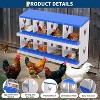 Jojoka Chicken Coop Nesting Box with Ventilation Holes, Durable Galvanized Steel Laying Box for Hens & Ducks, Space-Saving Design for Poultry - 3 of 4