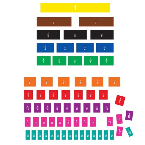 Teacher Created Resources Fraction Tiles Magnetic Accents, 66 Pieces - image 1 of 1