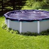 Swimline PCO834 30' Round Above Ground Winter Swimming Cover Includes 3' Overlap, Metallic Grommets, Cable, and Ratchet (Pool Cover Only) - 4 of 4