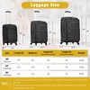 XINGHANZHENXUAN Expandable Luggage Set, Suitcase with Duffel Bag Upright Spinner Softshell Lightweight Luggage Travel Set - 3 of 4