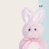 Bearington Baby Lil Bunny, 5.5 Inch Pink Soft Stuffed Bunny Rattle, Baby Gifts - 2 of 4