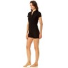 Coppersuit - Women's Short Sleeve Zip Front Rashguard Swimsuit Top - 3 of 4