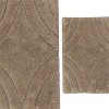 Knightsbridge Stylish And Comfortable Traditional Diamond Design 2 PC Cotton Bath Rug Set 20"x30" & 24"x40" Natural - 4 of 4