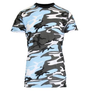 Galaxy By Harvic Men's Slim Fit  Camo Print Short Sleeve T-Shirt - 1 of 4