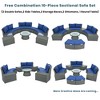 10-Piece Outdoor Rattan Modular Sectional Sofa Set with Coffee Table, Storage Box, Side Tables - 2 of 4
