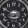 GlasFlength Wall Clocks Non Ticking Clock Digital Wall Clock Silent Vintage Decorative Wall Clocks for Living Room, Gray, 20"*2"*20" - 4 of 4