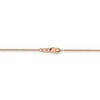 Black Bow Jewelry 1.1mm 14K Rose Gold Solid Flat Cable Chain Necklace - 4 of 4