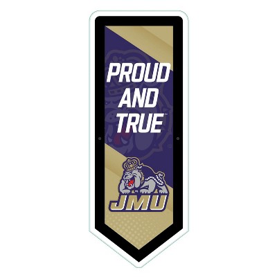 Evergreen Ultra-Thin Glazelight LED Wall Decor, Pennant, James Madison University- 9 x 23 Inches Made In USA
