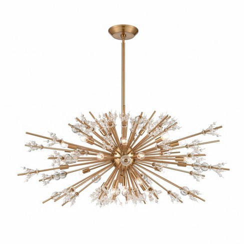 Elk Home Starburst 29 - Light Chandelier In Satin Brass : Target