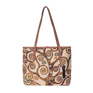 Signare USA Gustav Klimt Tree of Life Shoulder Tote Bag - 1 of 4