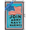 Trends International Join Army Navy Marines Framed Wall Poster Prints - 3 of 4