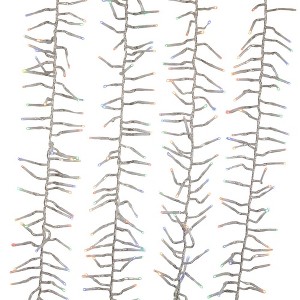 Kurt Adler 480-Light 15.7-Foot Multicolored LED Connectable Cluster Garland - 1 of 4