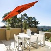 Costway 9FT Patio Umbrella Patio Market Steel Tilt W/ Crank Outdoor Yard Garden Orange - 4 of 4