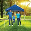 Caravan Canopy Skybox 3.2 Foot x 6.5 Foot Instant Multipurpose Height Adjustable Steel Frame Outdoor Sport Shelter Canopy with Carry Bag, Blue - 4 of 4