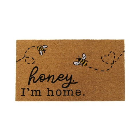 Birdrock Home Welcome Coir Doormat - 18 X 30 - (tan,black