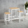 Bar Table With Stools Pub Table And Chairs Set Small Dining Table For 2 Counter Height Table High Top Table Bar Height Table And Chairs Dining Table - 3 of 4