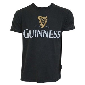 Adult Guinness Distressed Label Tee Shirt - 1 of 3